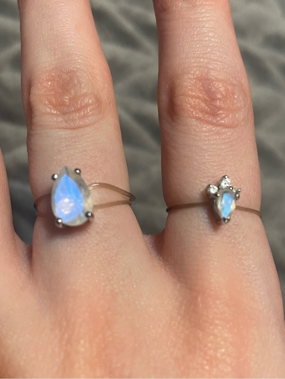 3 Moonstone Rings! - Picture 2 of 2